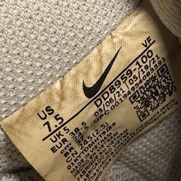 Size 7.5 - Nike Air Force 1 Low White 2018 Coffee Customized DD8959-100 W - Picture 6 of 7